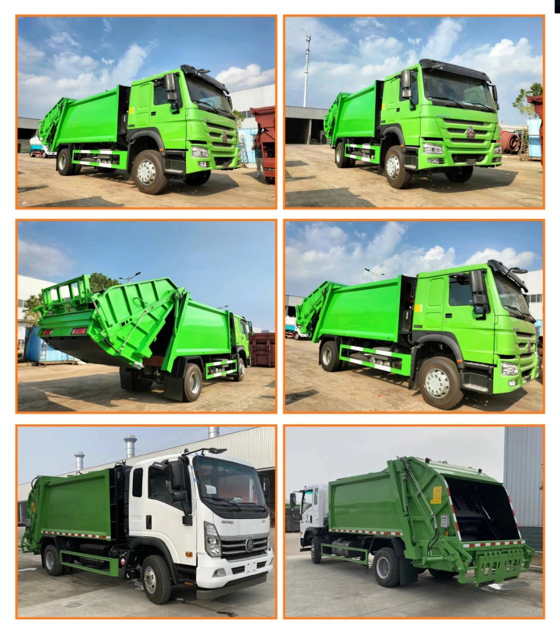 4x2 6 CBM Rear Loader Compactor Garbage Truck 7