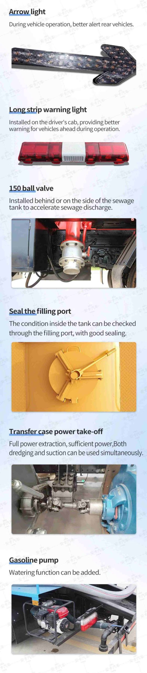 6 Wheelers 12 CBM Vacuum Tanker 7