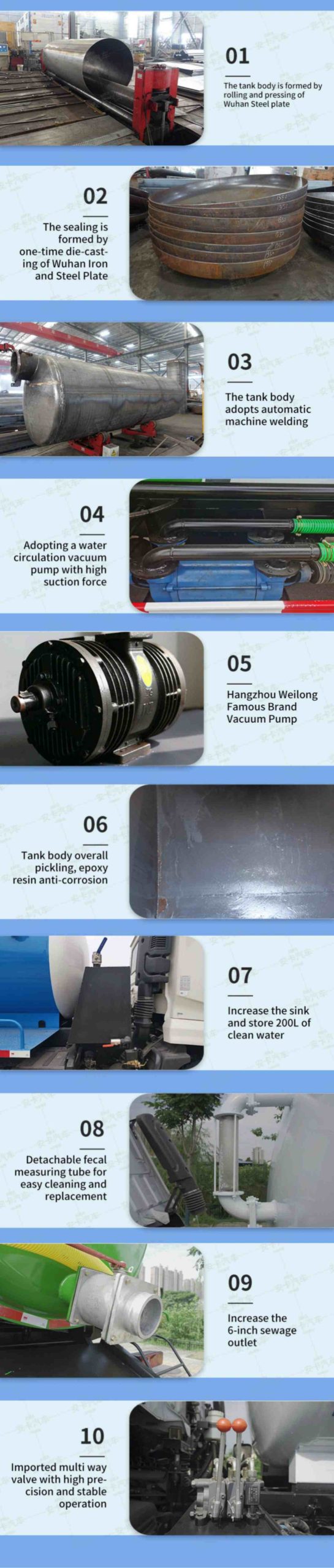 6 Wheelers 12 CBM Vacuum Tanker 6